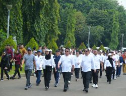 Mirza-Jihan Barisan Terdepan dalam Gladi Kotor Pelantikan di Monas