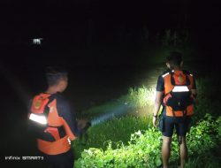Tim SAR Gabungan Lakukan Pencarian Mahasiswa KKN Tenggelam di Sungai Way Sabu