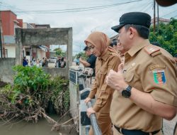 Wagub Tinjau Lokasi Banjir di Bandar Lampung, Normalisasi Sungai Dilakukan di Tiga Titik