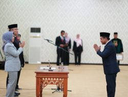 Rektor Unila Lantik Pejabat Baru Tahap Tiga Berdasarkan Perubahan SOTK