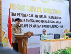 Gubernur Dorong Sinergi Jaga Stabilitas Ekonomi Lampung