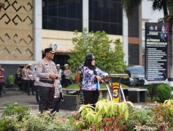 Walikota Eva Pimpin Apel Gelar Pasukan Operasi Ketupat Krakatau 2025