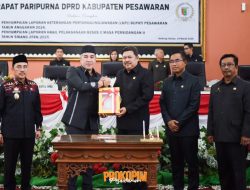 Paripurna Bersama DPRD, Bupati Dendi Sampaikan LKPJ Tahun 2024