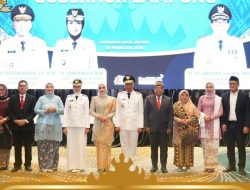 Pimpinan dan Anggota DPRD Lampung Hadiri Sertijab Gubernur Lampung