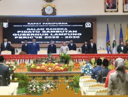 DPRD Lampung Paripurna Dengarkan Pidato Sambutan Gubernur Periode 2025-2030