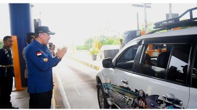 Pastikan Kelancaran Pemudik, Bupati Dendi Tinjau Pos Pengamanan Lebaran Idul Fitri