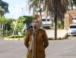 Halal Bihalal, Tina Minta Jajarannya Tingkatkan Etos Kerja