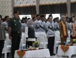 Maulidah Zauroh Hadiri Pengukuhan Ibunda Guru dan Halal bi Halal PGRI Lampung