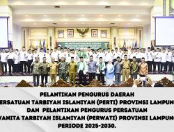 Ketua DPRD Lampung Hadiri Pelantikan Pengurus PERTI dan PERWATI