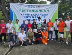 Unila Sukses Gelar Turnamen Tenis Lapangan Dies Natalis ke-60