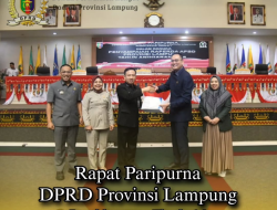 DPRD Lampung Paripurna Penyampaian Raperda APBD 2026
