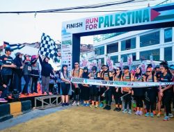 Purnama Wulan Sari Lepas Peserta Charity Run For Palestina, Lari Bersama untuk Kemanusiaan