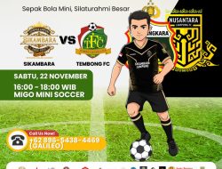 Fun Sparing Mini Soccer: Sikambara Tantang Tembong FC, Ajang Silaturahmi Suporter Lampung