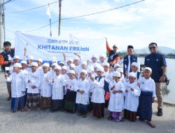 Wujud Kepedulian Sosial HUT BRI ke-130, YBM BRILiaN Region 5 Bandar Lampung Gelar Khitan Massal Untuk Anak Pulau
