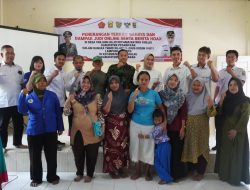 Diskominfotiksan Pesawaran Berikan Sosialisasi Bahaya Judi Online dan Penyebaran Hoaks pada TMMD ke-127