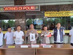 Kurang Dari 24 Jam, Pelaku Pembunuhan Wanita di Bandar Lampung Dibekuk