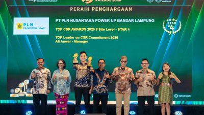 PLN NP UP Bandar Lampung Sabet Dua Penghargaan Nasional CSR 2026