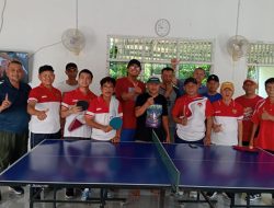 Semarak HUT RI Dimulai, Warga Palem Permai I Gelar Pra Kualifikasi Pingpong