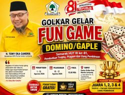 GOLKAR GELAR FUN GAME DOMINO/GAPLE