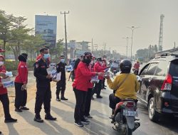 Antisipasi Dampak Erupsi Anak Krakatau, PDIP Lampung Turun Bagikan Masker Gratis