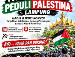 KONVOI AKBAR PEDULI PALESTINA DIGELAR DI LAMPUNG