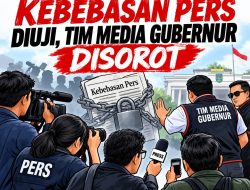 KEBEBASAN PERS DIUJI, TIM MEDIA GUBERNUR DISOROT
